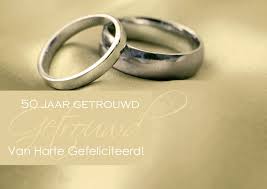Felicitatiekaart 50 Jarig Huwelijk Kaartje2go