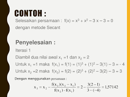 Check spelling or type a new query. Contoh Soal Dan Jawaban Metode Secant Dan Metode Iterasi Peranti Guru