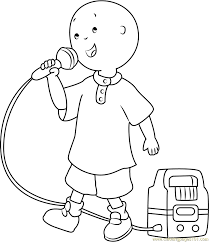 2,000+ vectors, stock photos & psd files. Caillou Singing Coloring Page For Kids Free Caillou Printable Coloring Pages Online For Kids Coloringpages101 Com Coloring Pages For Kids