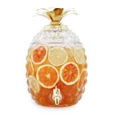 Pineapple Beverage Jar 1 6 Gallon Sur La Table Pineapple Drinks Glass Beverage Dispenser Glass Texture