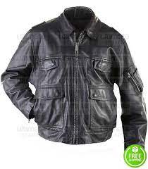Buy German Military Surplus Leather Police Jacket Police Jacket Black Leather Coat Motorcycle Jacket Mens