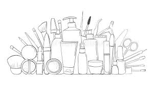 Maybe you would like to learn more about one of these? Beauty Blog Or Makeup Store Hat Beauty Salon And Make Up Produkts Drawing Hands Stock Vector Illustration Of Bodycare Flyer 124854662