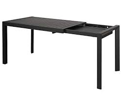 Chicreat Table De Jardin A Rallonge En Aluminium 127 A 180x77x715cm Noir En 2020 Table De Jardin Mobilier Terrasse Rallonges