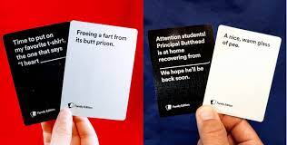 Have you played cards against humanity online before? Kids Review New Cards Against Humanity Family Edition Card Game