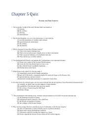 Animal trivia for kids and for. Chapter 5 Quiz Roman And Han Empires 1 The Economic Wealth Of