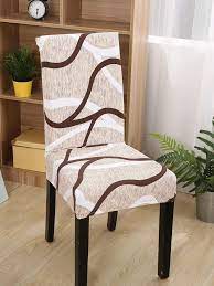 curve pattern stretchy chair cover chicgirlie dining chair covers chair chair covers