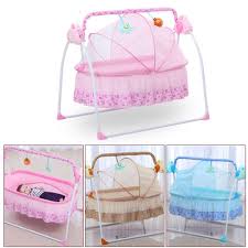 Electric Big Auto Swing Bed Baby Cradle Space Safe Crib Infant Rocker Cot Mat Baby Swing Crib Baby Cradle Safe Cribs