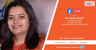 Login to Halt Diabetes page for a Facebook LIVE session