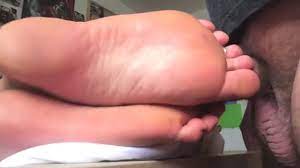 Biggest feet footjob