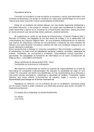 Carta De Presentacion Informatico