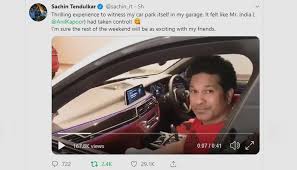 Sachin Tendulkar Tweet With His Car Told My Tarzan The Wonder Car