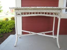 Furniture For Sun Room Antique Wicker Table Library Table 1910s Wicker Table Antique Wicker Library Table