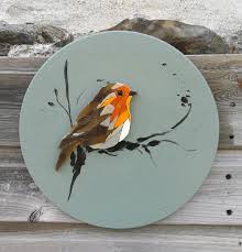 Raphael Oiseau En Mosaique De Verre Glass Mosaic Art Mosaic Art Mosaic Artwork