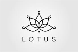 The lotus root svg vector icon. Line Art Lotus Logo Vector Designs Graphic By Lawoel Creative Fabrica