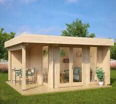 Gartenhaus Mini Hansa Lounge 9m2 44mm 3x3 Hansagarten24 Gartenhaus Gartenhaus Kaufen Gartenhaus Holz