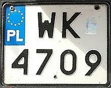 Polskie tablice rejestracyjne wprowadzone 31 marca 2000, po reformie podziału administracyjnego kraju w 1999, wydawane od 1 maja 2000. Tablice Rejestracyjne W Polsce Wikipedia Wolna Encyklopedia