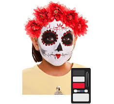 Ce maquillage complètera à merveille votre déguisement d'halloween sur le thème du mexique. Pack De Maquillage Dia De Los Muertos