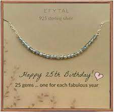 We have created a list of cool and awesome gift ideas for the teen boy! Amazon Com Efytal 25th Birthday Gifts For Women Sterling Silver Necklace 25 Beads For 25 Year Old Woman Jewelry Gift Idea Clothing