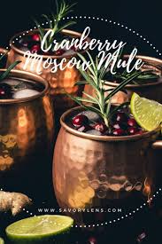 Cranberry Moscow Mule Moscow Mule Rezept Getranke Weihnachten Cranberry