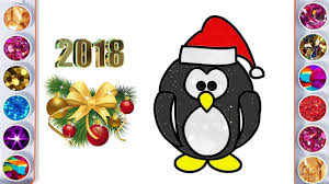 Winter holidays color by number. Animals Coloring Book How To Draw A Cute Penguin Coloring Pages For Kids To Print Youtube