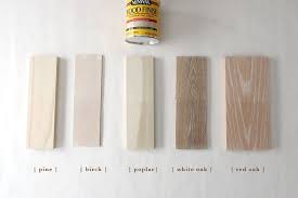How 6 Different Stains Look On 5 Popular Types Of Wood White Wood Stain Staining Wood Wood Stain Colors