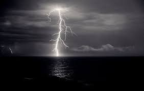 Black And White Lightning Dusk Lightning Over Sea By Duncan Waldron Lightning Black And Grey Tattoos Black And White Photography