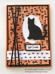 See more ideas about halloween cards, cards, fall cards. Stampin Up Toil And Trouble Dsp Halloween Card Toilandtrouble Catpunch Haloweencrafts Halloween Cards Handmade Halloween Cards Valentine Cards Handmade