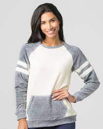 Boxercraft L04 Women S Cozy Contrast Fleece Pullover