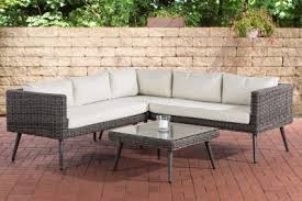Clp Polyrattan Eck Loungeset Molde I Grau Meliert I Gartenlounge Rundrattan I Eck Sofa Glastisch I 5mm Rattandicke Jetz Loungemobel Garten Gartenmobel Lounge
