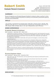 Graduate Research Assistant Resume Samples Qwikresume