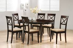 Oval Cappuccino Dining Table Coaster 100770 Oval Table Dining Cross Back Dining Chairs Solid Wood Dining Table
