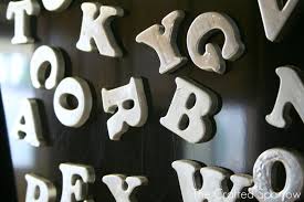 Buy 137 pieces magnetic letters numbers alphabet fridge magnets and shapes for toddlers phonics letter refrigerator magnets for ages over 3 early educating . Faux Stainless Steel Alphabet Magnets Pottery Barn Knock Off The Crafted Sparrow