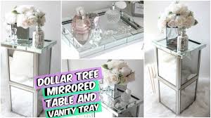 Dollar Tree Diy Room Decor Mirrored End Table Dollar Tree Mirrors Diy Mirrored Furniture Mirror Frame Diy