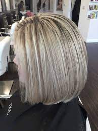 But still, blonde highlights play an vibrant role.blonde highlights are almost suitable for both long and short hair, especially on the brown color hair.but in case if we go too practical with blonde highlights they are perfect for short brown hair. Blonde Highlights And Bob Haircut No Toning Needed Olaplex Blonde Highlights Bob Blonde Bob Hairstyles Bobs Haircuts