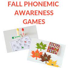 It doesn't involve alphabet letters (connecting sounds to print is phonics). 3 Playful Fall Phonemic Awareness Games