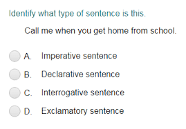 Examples and definition of imperative sentence to help you understand this concept. Identifying A Sentence As Declarative Imperative Interrogative Or Exclamatory Part 3 Quiz Turtle Diary