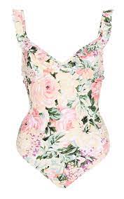 Hanna Ruffled Floral Print Swimsuit By Faithfull The Brand Moda Operandi Floral Print Swimsuits Womens Swimsuits Bikini Beachwear Shop