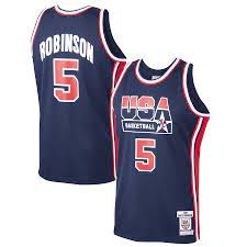 Check out our selection of fcbb basketball shirts, available only in the official fc bayern online store. Men S Mitchell Ness David Robinson Navy Usa Basketball Home 1992 Dream Team Authentic Jersey