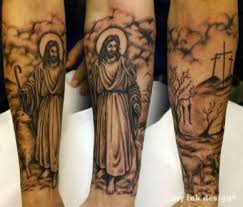 A unified design covering the entire arm has always been a popular choice, though admittedly until relatively recently, it what makes the tattoo sleeve distinct is the fact that it is a single large design, rather than a collection of smaller tattoos. Lower Arm Religious Sleeve Tattoos Arm Tattoo Sites