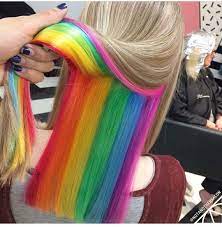While it's getting rather popular to dye your hair a shade of red, not many people are actually born with a natural shade. Not Another Salon London Hair Styles Hidden Rainbow Hair Rainbow Hair Color