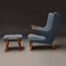 Lauritz Com Hans J Wegner Lounge Chair Model Ap 19 Papa Bear Chair And A Footstool In Oak For The The Cigar 2 Papa Bear Chairs Lounge Chair Wegner