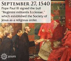 485 years ago today, the Society of Jesus was established as a religious  order. AMDG! Learn more about the Society at jesuits.org.