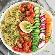 Meanwhile, in a mixing bowl combine the strawberries, blueberries and onion. Indian Quinoa Salad Recipe Pepper Bowl
