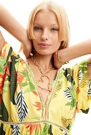 New Collection Desigual Bikini Top Tropical Party