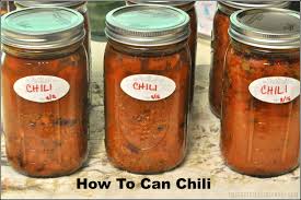 how to can chili with meat and beans