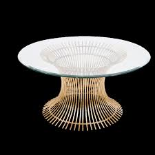 Skinny white marble top gold base mid century cocktail table. Powell Gold Leaf Coffee Table Shop Now