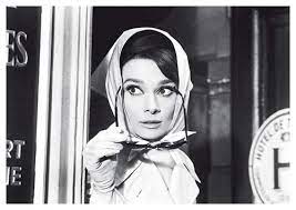 Audrey hepburn (born audrey kathleen ruston; Postkarte A6 Schwarz Weiss Audrey Hepburn Sunglasses Ceres Webshop