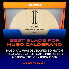 7 (koto outer with axylium composite and possibly kiri core) speed: Xiom Hugo Calderano Hal Hyper Axylium Table Tennis Blade Custom Table Tennis