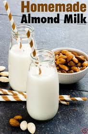 Homemade Raw Almond Milk Recipe Give Recipe Recipe Homemade Almond Milk Almond Milk Recipes Diy Food Recipes