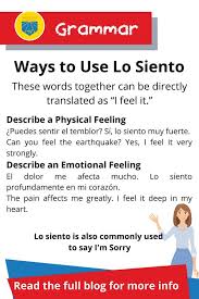 Say Sorry In Spanish In 2020 How To Apologize Grammar And Vocabulary Ways To Say Sorry